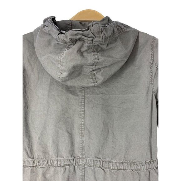 Womens Love Tree Size S Military Jacket Hood Drawstring Full Zip 5128 Pockets - Picture 6 of 7